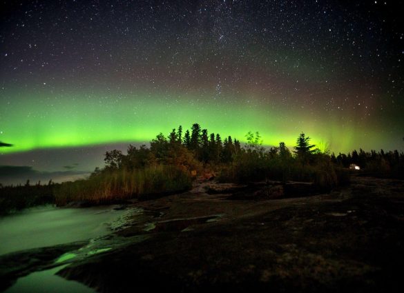 Northern lights over the Poplar River